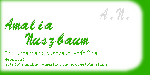 amalia nuszbaum business card